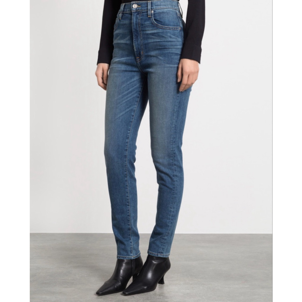 NWT SLVRLAKE Beatnik blue skinny jeans with a distressed effect SZ 25